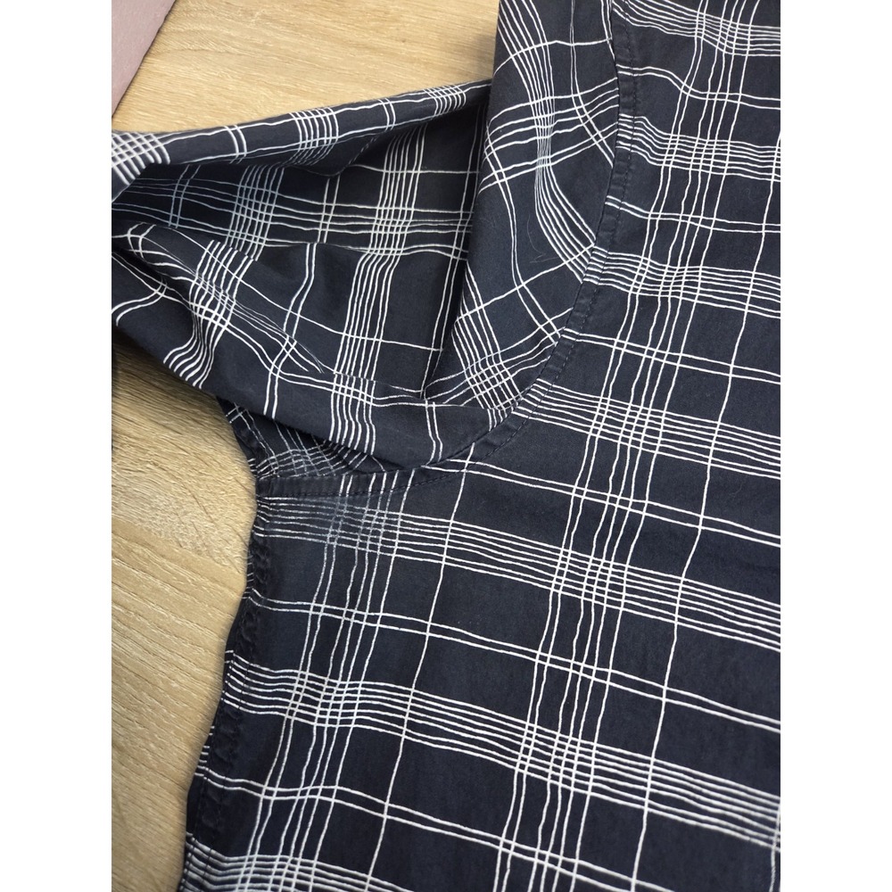 Armani Exchange Men's Long Sleeve Button Down Shirt Slim Fit Navy Blue Sz L - Picture 8 of 12